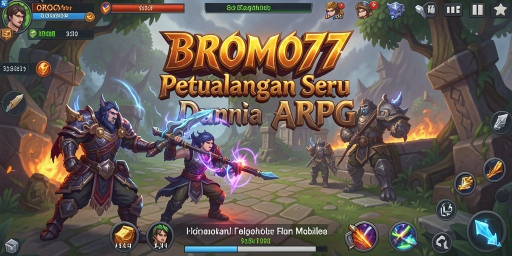 Gameplay seru dalam BROMO77, tunjukkan aksi karakter di medan pertempuran.