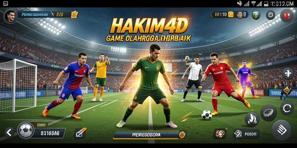 Tampilan gameplay seru dari HAKIM4D dalam aksi olahraga.