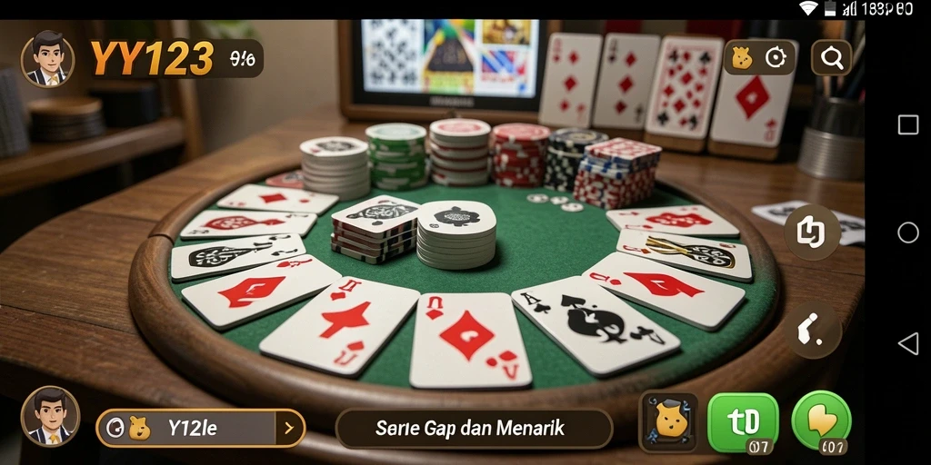Tampilan gameplay Gaple yang seru dan interaktif.